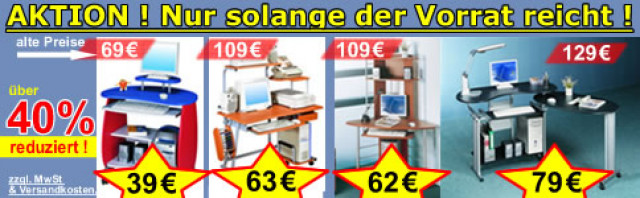 PC-Tische über 40% reduziert - Buero Geschaeft - Germering