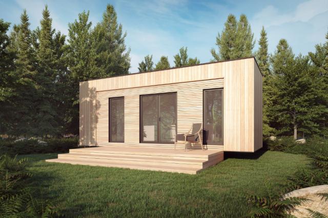Mobilheim Tinyhause Ferienhaus Wochenendhaus 3 x 8 m - Ferienwohnung Haus - Piotrowo Drugie