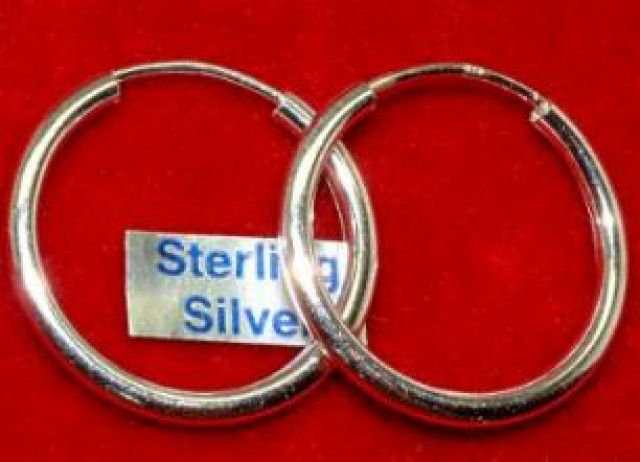 SILBERCREOLEN,PAAR NUR 0,69 - Kleidung Schmuck Accessoires - Lorsch