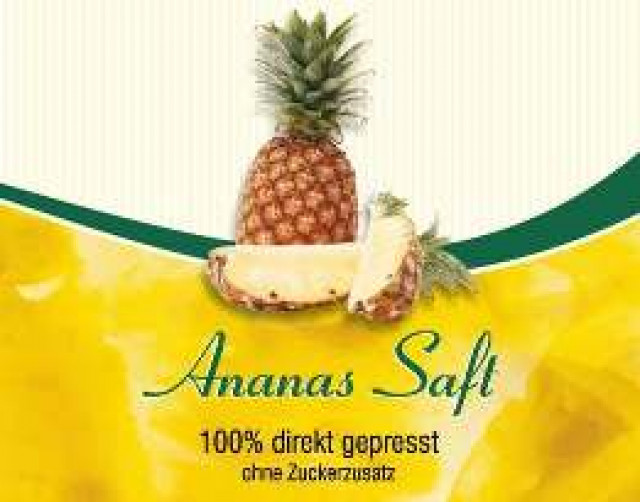 Ananassaft - 100% Frucht - Essen Trinken Genuss - 