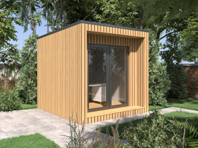 Modernes Gartenhaus, Heimbüro, Büro, Gartenbüro 3x3m - Buero Geschaeft - Piotrowo Drugie