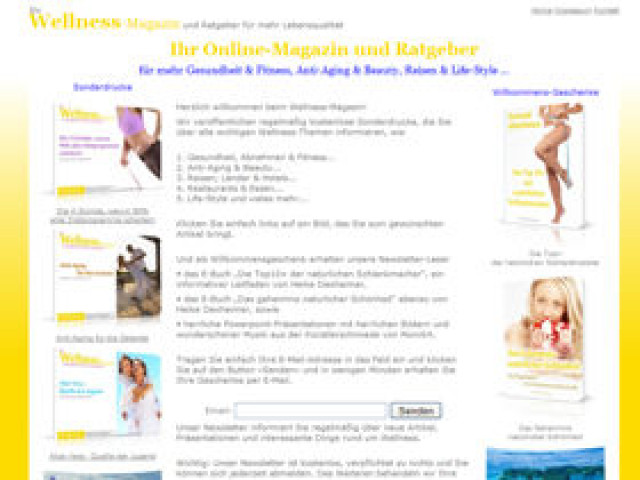 Kostenloses Wellness Magazin - Wellness Gesundheit - 