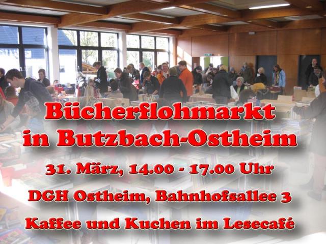 Großer Bücherflohmarkt in Butzbach/Ostheim - Veranstaltungen Termine - Butzbach/Ostheim