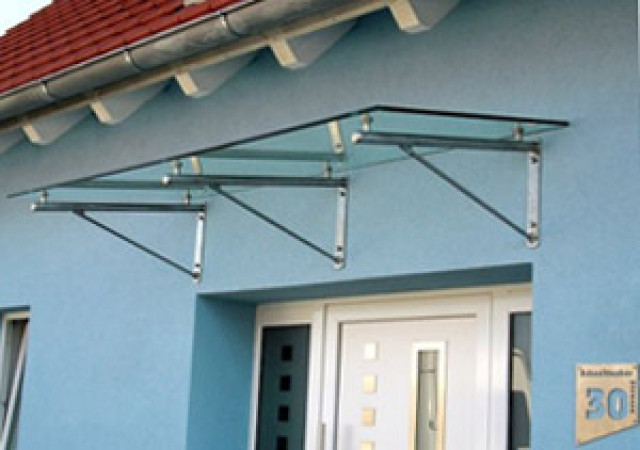 Glas Edelstahl Vordach - Immobilien - Erfurt
