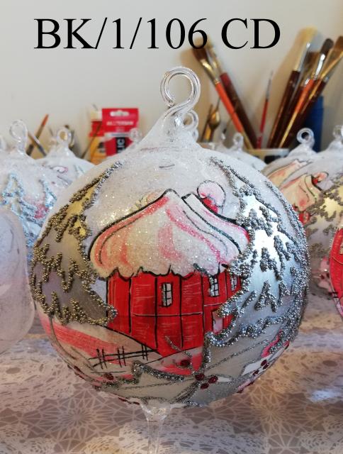 Kerzenhalter - Weihnachtliche Tischdekoration - Handbemalt - Durchmesser 12 cm - Dienstleistungen Business Gewerbe - Hamburg