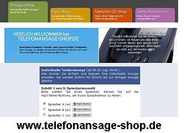 *Telefonansagen Ansagetexte AB - Buero Geschaeft - Dinslaken