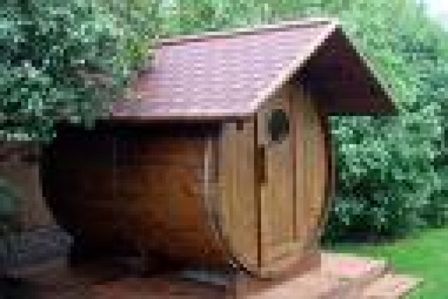 FASS-SAUNA im Garten - Handwerk Hausbau Garten - Waldsee