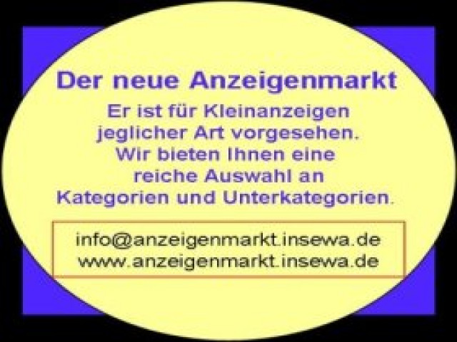 Neuer Anzeigenmarkt! - Promotion Pressemitteilungen - Suhl