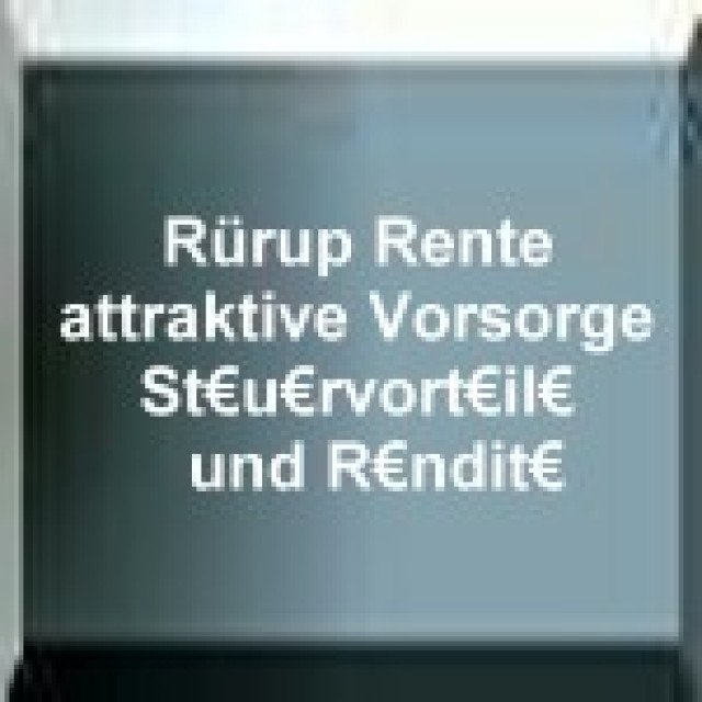 Ruerup Rente Newsportal - Promotion Pressemitteilungen - Essen