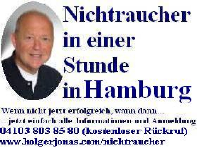 Nichtraucher in 1 Std in HH - Wellness Gesundheit - Wedel