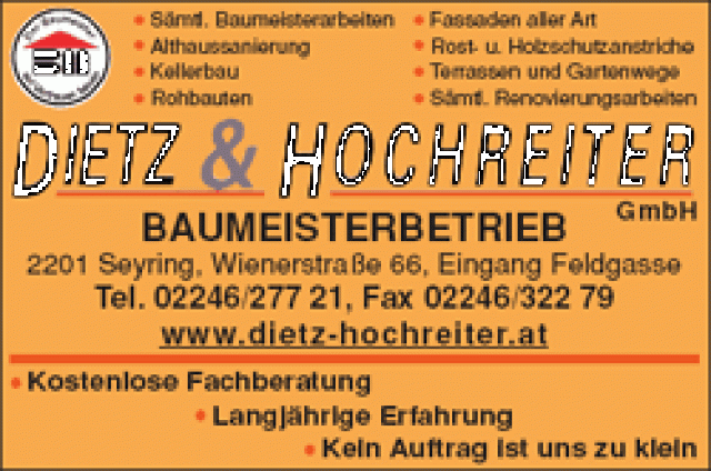 Baumeister Dietz & Hochreiter - Handwerk Hausbau Garten - Györ