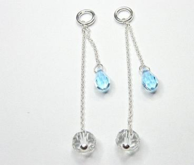 BOMMEL-ANHAENGER BLAU-WEISS, S - Kleidung Schmuck Accessoires - Lorsch