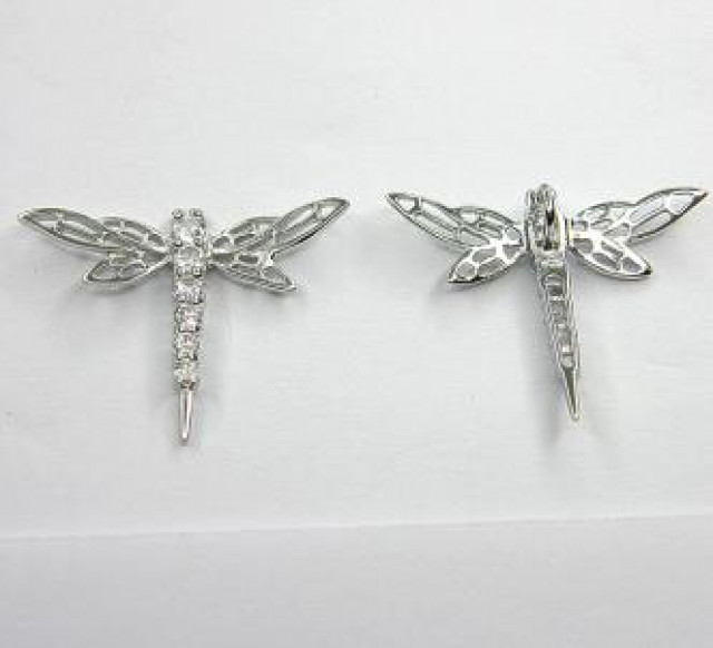 JUNGE LIBELLE, 20x25mm, SILBER - Kleidung Schmuck Accessoires - Lorsch